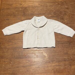 Cream button up cardigan, Old Navy, Size 18-24 months